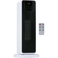 Alpina Elektrischer Heizlüfter 2000W mit Digitalanzeige – Keramik Heizstrahler mit Griff, Kippschutz und Oszillation – Kompakte Elektroheizung für Räume bis 20 m² – 21x21x46 cm