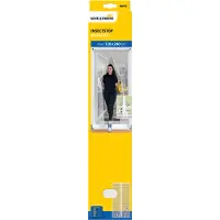 SCHELLENBERG Insektenschutz-Magnetvorhang für Balkon- und Terrassentüren, Fliegengitter mit Magneten ohne bohren, 120 x 240 cm, weiß, 50645
