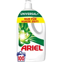 Ariel Universal+ Flüssigwaschmittel, 100 Waschladungen (4,5L), Kraftvolle Fleckenentfernung ab der 1. Wäsche, Für Kaltwäsche