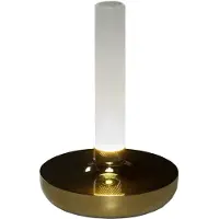 Konstsmide Wiederaufladbare Tischlampe Biarritz Messing