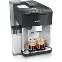 Siemens Kaffeevollautomat, EQ500 integral, Edelstahl, Klavierlack schwarz, Wassertank TQ517D03