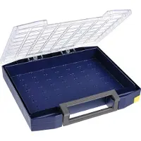 Raaco 434224, Kasten für Kleinteile, Polycarbonat (PC), Blau, Transparent, 1 Stück(e)