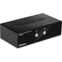 Trendnet TK 241DP - KVM-/Audio-/USB-Switch - 2 x KVM/Audio/USB - 1 lokaler Benutzer - Desktop - TAA-konform