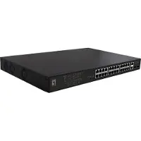 Level One FGP-2831, Unmanaged, Fast Ethernet (10/100), Power over Ethernet (PoE), Rack-Einbau, 1U