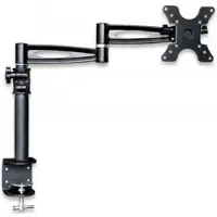 Techly Schreibtischhalterung fuer 1 LCD TV LED 33,02cm-68,58cm 13-27Zoll mit Langarm und Klemme