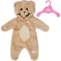 Baby Born Bärenanzug, Strampelanzug in Teddy-Optik für 43 cm Puppen