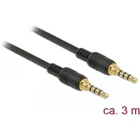 DeLOCK 85601, 3.5mm, Männlich, 3.5mm, Männlich, 3 m, Schwarz