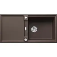 BLANCO ADIRA XL 6 S Einbauspüle SILGRANIT cafe ab 60 cm mit Ablauffernbedienung, mit Zubehör - inkl.