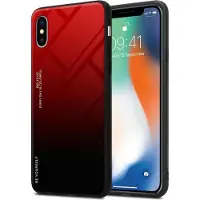 Cadorabo TPU 2 Farben Glas Cover