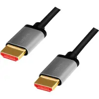 Logilink CHA0106 HDMI-Kabel A/M to A/M, 8K/60 Hz, alu, black/grey, 3 m