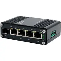 EXSYS Switch mini PoE+ SFP o.Netzteil Industrie DIN-Rail - Switch - 1 Gbps