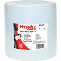 WypAll * Wischtuch L-10 EXTRA + Großrolle, aus Airflexmaterial, 1000 Tücher, 1-lagig, blau
