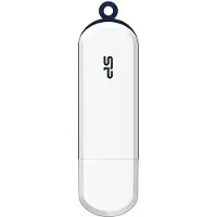 Silicon Power Blaze B32 - USB-Flash-Laufwerk - 128 GB - USB 3.2 Gen 1 - weiß, navy blue trim
