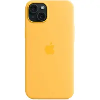 Apple Original iPhone 15 Plus Hülle - Silikon - Backcover/Soft Case - Gelb