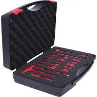 Ks Tools 117.1877, Steckschlüssel-Satz, 1/4", 22 Kopf/Köpfe, Stahl, IEC 60900, 1,6 kg