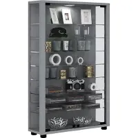 Hioshop Sammel Stand Vitrine Holz Glas Lumo Mini