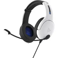 PDP LVL50 - Kopfhörer - Kopfband - Gaming - Weiß - Binaural - Lautstärke + - Lautsärke - 051-099-EU-WH