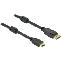 DeLOCK 85960, 10 m, HDMI Typ A (Standard), DisplayPort, Männlich, Männlich, Gerade