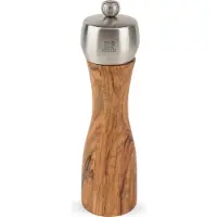 Peugeot Fidji Salzmühle Salz Mühle Edelstahl / Olivenholz 20 cm 33835