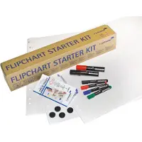 Legamaster Flipchart-Starter-Set 7-124900, Blöcke, Marker, Magnete, 14-teilig