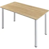 En.casa Esstisch ’Tammela’ für 4 Personen 120 x 60 cm Stahlbeine Eiche-Optik