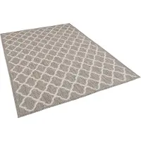 Pergamon In & Outdoor Teppich Flachgewebe Natur Valencia Grau Modern, Größe:200x290 cm