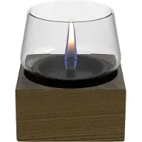 Tenderflame Poppy 14 Eichenkerze, schwarz, flammsicher, umweltfreundlich, ohne Brandgefahr