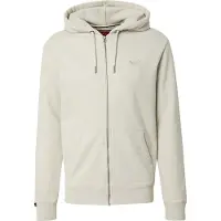 Superdry für Herren. M2014128A Kapuzenjacke mit Reißverschluss und Essential-Logo in Beige (S), Lässig, Baumwolle