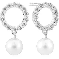 Sif Jakobs - Charming silver earrings with pearls Biella SJ-E2430-PCZ