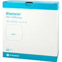 Biatain Schaumverband 10x10 cm nicht haftend 10 St Verband