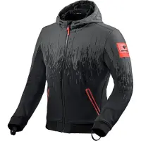 REV'IT! Quantum 2 WB Schwarz Neon Rot Jacke Größe L