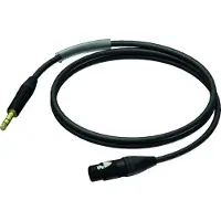 Procab XLR-Buchse - Klinke-Stecker, Stereo-Ultraflex-Kabel, 1,5 m - PRA723