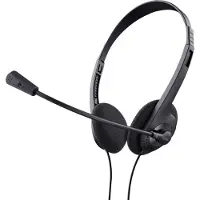 Trust 24659, Kabelgebunden, Anrufe/Musik, 70 - 20000 Hz, 75 g, Kopfhörer, Schwarz