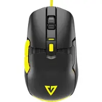 Modecom VOLCANO JAGER PC Maus, Schwarz, RGB LED, optischer Sensor, einstellbare DPI, programmierbare Tasten, kabelgebunden