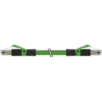 Murr Elektronik RJ45 St. 0° RJ45 St. 0° Ethernet PUR 2x2xAWG22 geschirmt gn UL,CSA+schleppk. 20m