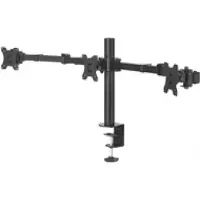 Hama Monitor-Halterung "Bildschirm Halterung, 33-69cm(13"-27") 3 Monitore", schwarz, B:43,8cm H:11,9cm T:53,2cm, Gerätehalterungen, Monitor-Halterung