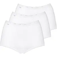 Sloggi Maxislip "Basic+" 3er Pack, perfekter Sitz, Baumwollmischung, weich, elastisch
