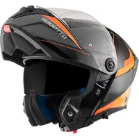 Bogotto FF404 Ezion Klapphelm, schwarz/orange, XS