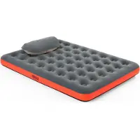 Bestway 67703 Double Roll & Relax 203x183x22 Cm Doppel-luftbett Mit Eingebauter Pumpe