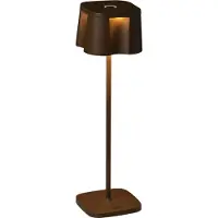 Gnosjö Konstsmide Tischleuchte Nice | rostfarben | Indoor/Outdoor | USB-Tischleuchte | 7818-970
