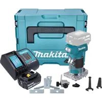 Makita DRT 52 SF1J Akku Kantenfräse 18 V 6 mm Brushless + 1x Akku 3,0 Ah + Ladegerät + Makpac