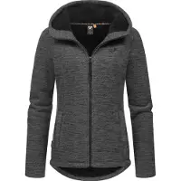 Ragwear Kapuzenstrickjacke "Lyshka Melange" Kuschelige Kapuzenjacke in Strick-Optik