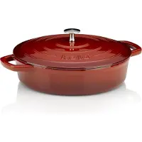 kela Kasserolle, Gusseisen, niedrig, rot, 28 cm - | Calido