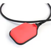 XPOtool Leerpumpschutz für Pumpen, Pegelschalter für Teiche mit 5 m Kabel und Stecker, Schwimmerschalter schwarz-rot