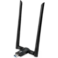 Level One WUA-1810E, Kabellos, USB, WLAN, Wi-Fi 5 (802.11ac), 867 Mbit/s, Schwarz