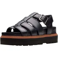 Clarks Damen Orianna Twist D-Fit Sandalen Schwarz