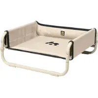 Maelson Soft Bed - faltbares Hundebett Hundeliege beige L - 86 x 86 x 34cm