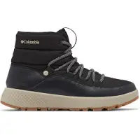 Columbia Snowboots "SLOPESIDE VILLAGE OMNI-HEAT MID", Damen, Gr. 37,5, schwarz (schwarz, silber sage), Leder, Textil, Schuhe Snowboots, gefüttert