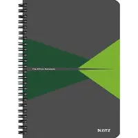Leitz 44990055, Muster, Grün, Grau, A5, 90 Blätter, 90 g/m², Hardcover