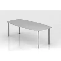 Hjh OFFICE PRO KARAT 22 C - Karat Grau 220 x 103 mit Chromfuß
